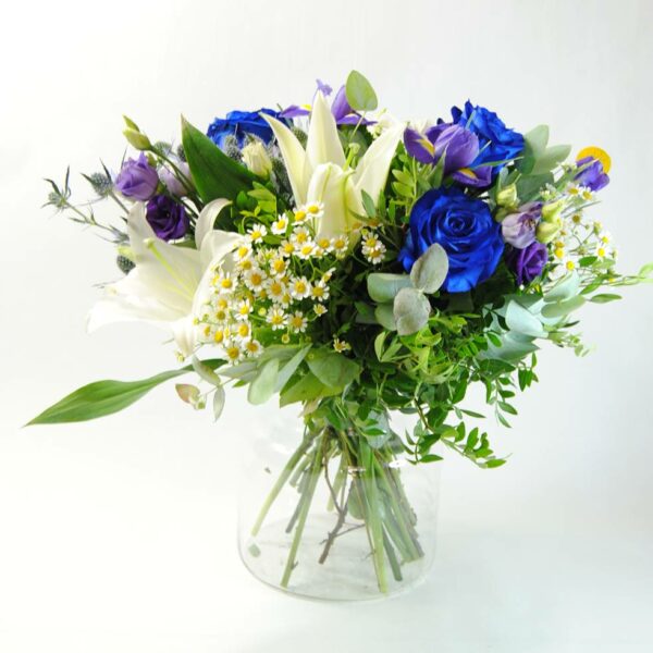 Comprar Ramo De Lirios Blancos Y Iris