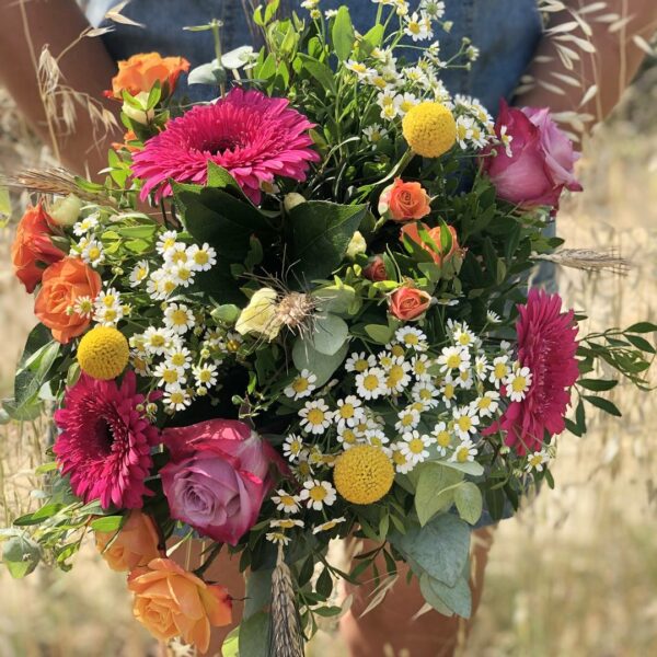 Ramo De Gerberas, Rosas, Craspidias Y Claveles