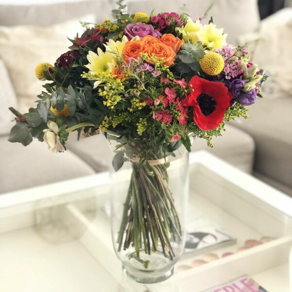 Ramo De Flores Con Rosas Pitimini Naranja