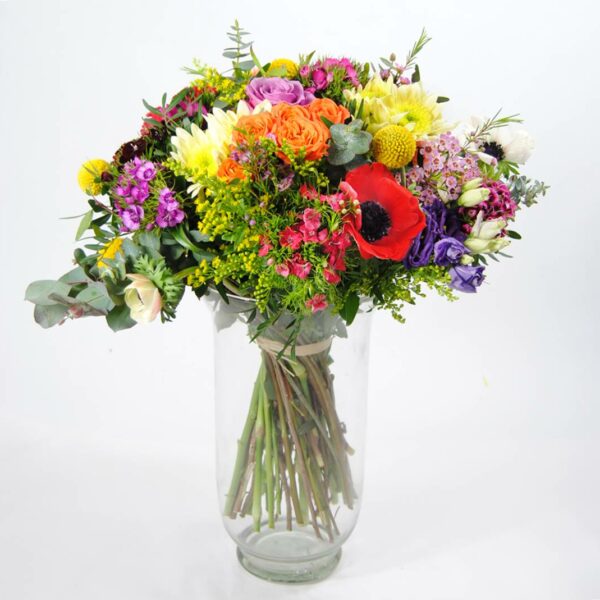 Ramo De Flores Con Rosas Pitimini Naranja